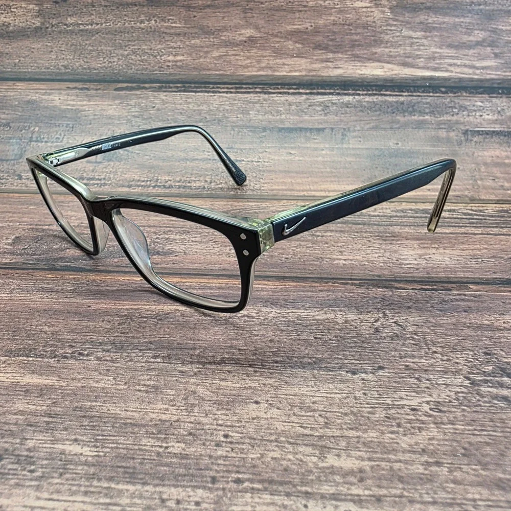Nike Black Rectangular Eyeglasses Frames Just Do It